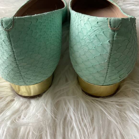 JCREW JANEY GOLD HEEL FLATS sz 7 - Picture 2 of 6